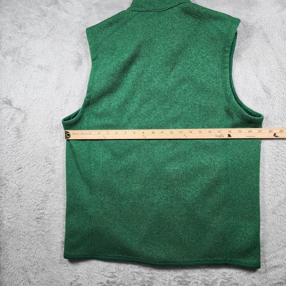 Patagonia Vest Mens Large Green Better Sweater Fleece Full Zip Hiking Outdoor - Picture 9 of 12